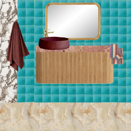 Bath - Aqua + Marble Interior Design Mood Board by dl2407 on Style Sourcebook