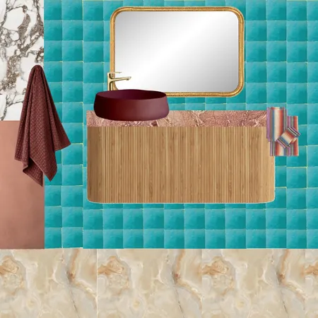 Bath - Aqua + Marble + Pottery1 Interior Design Mood Board by dl2407 on Style Sourcebook