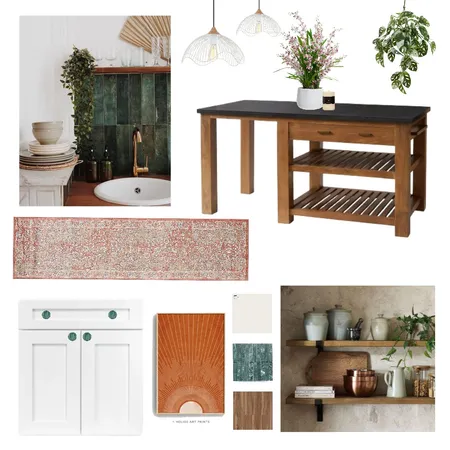 BOHO KITCHEN MOOD BOARD Interior Design Mood Board by korielee on Style Sourcebook