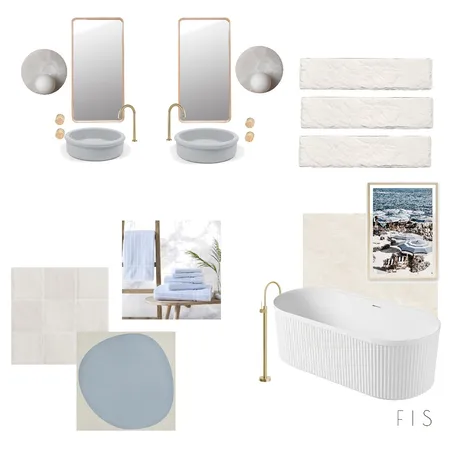 Splash of Blue Interior Design Mood Board by Fenton & Slate on Style Sourcebook