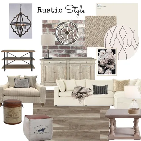 Rustic style Interior Design Mood Board by colleenjthomas on Style Sourcebook