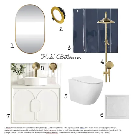 kids bathroom Interior Design Mood Board by dolphitash on Style Sourcebook