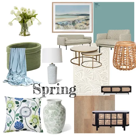 Spring Living Room Interior Design Mood Board by Land of OS Designs on Style Sourcebook