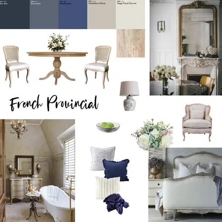 French Provincial Interior Design Mood Board by Adrienn Szakolczai on Style Sourcebook