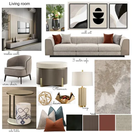 Mr Nnamdi Living room Interior Design Mood Board by Oeuvre designs on Style Sourcebook