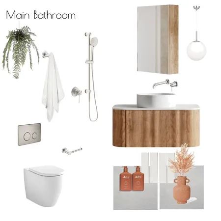 Main Bathroom Interior Design Mood Board by The Blue Space Designer on Style Sourcebook