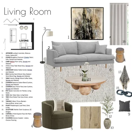 Living Room - Assignment 9 Re-do Interior Design Mood Board by Karly Pollard on Style Sourcebook