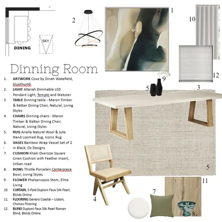 Dinning Room - Assignment 9 - Re-do Interior Design Mood Board by Karly Pollard on Style Sourcebook