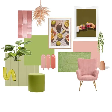 Lime Green and Salmon Pink Interior Design Mood Board by ellie.sawyer317 on Style Sourcebook