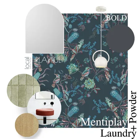 Mentiplay Laundry/powder room Interior Design Mood Board by Local Interior Design on Style Sourcebook