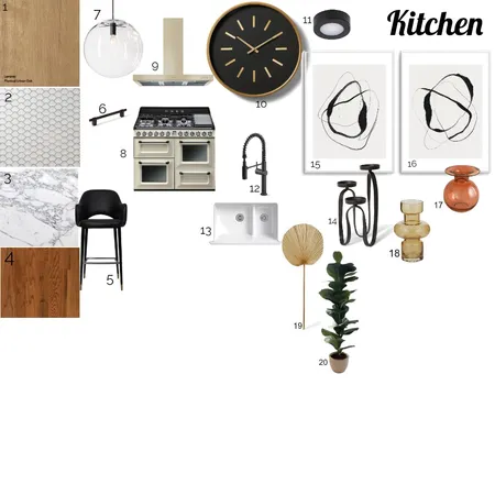 Module 9 Kitchen Sample Board Interior Design Mood Board by Kore Interiors on Style Sourcebook