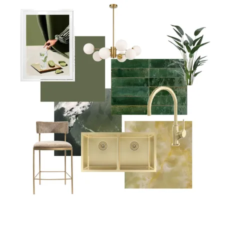 Green and Brass Interior Design Mood Board by ellie.sawyer317 on Style Sourcebook