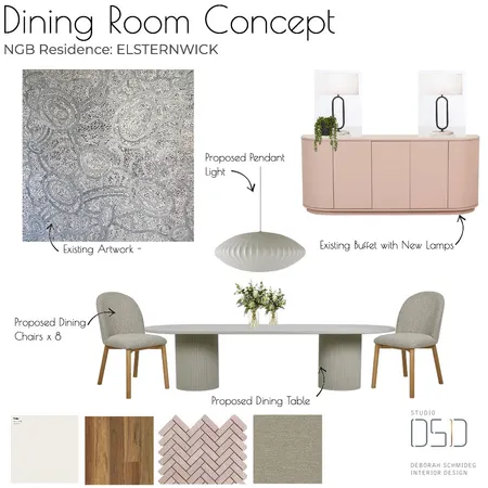 NGB Residence Dining B Interior Design Mood Board by Debschmideg on Style Sourcebook