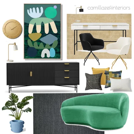 LIFE INTERIORS STUDY Interior Design Mood Board by Camilla Zefi Interiors on Style Sourcebook