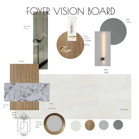 FOYER VISION BOARD Interior Design Mood Board by Paradiso on Style Sourcebook