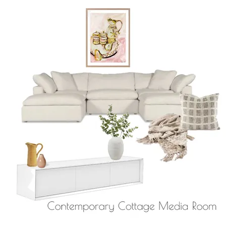 Contemporary Cottage Media Room Interior Design Mood Board by DKB PROJECTS on Style Sourcebook