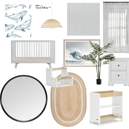 Hamptons Baby Room Interior Design Mood Board by indi.rebelo on Style Sourcebook