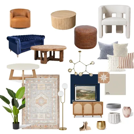 Boho Modern Lounge Interior Design Mood Board by mciscato97@gmail.com on Style Sourcebook