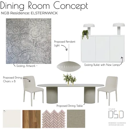 NGB Residence Dining Interior Design Mood Board by Debschmideg on Style Sourcebook