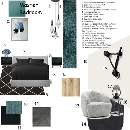 Module 9 - Master Bedroom Interior Design Mood Board by ivannaallen on Style Sourcebook