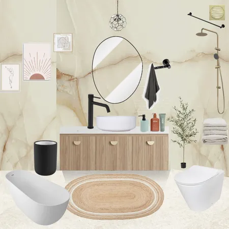 BATHROOM 1 Interior Design Mood Board by kunika tiwari on Style Sourcebook