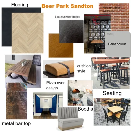 Beer Park Sandton Restaurant Interior Design Mood Board by DECOR wALLPAPERS AND INTERIORS on Style Sourcebook