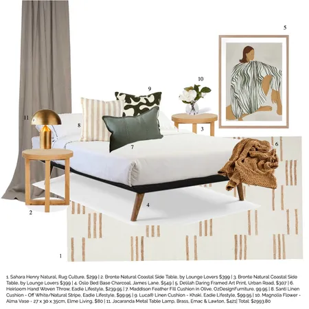 Spare Bedroom Interior Design Mood Board by BecFoulston on Style Sourcebook