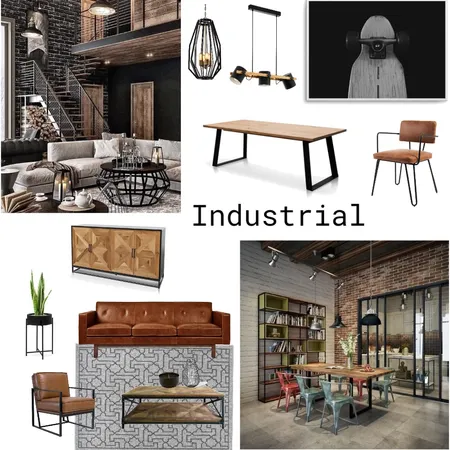 Industrial Mood Board Interior Design Mood Board by kc_rhp on Style Sourcebook