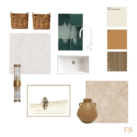 Laundry Interior Design Mood Board by Fenton & Slate on Style Sourcebook
