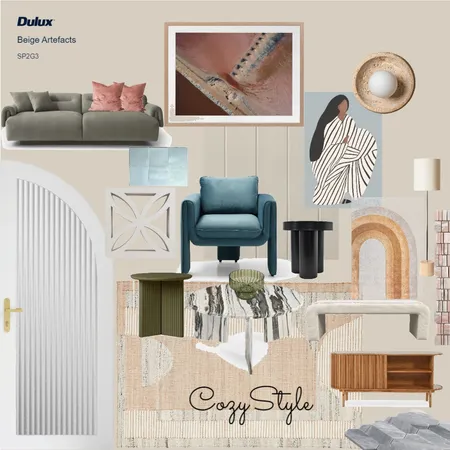 1st board (living area for a beach house) Interior Design Mood Board by no9ha on Style Sourcebook