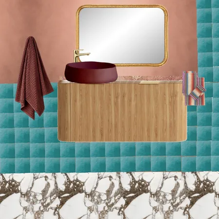 Bath - Rust & Marble & Aqua Interior Design Mood Board by dl2407 on Style Sourcebook