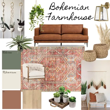 Bohemian Farmhouse Interior Design Mood Board by Faith Designs on Style Sourcebook