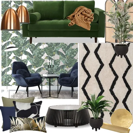 Susan- Eclectic Jungle Interior Design Mood Board by Miss Amara on Style Sourcebook