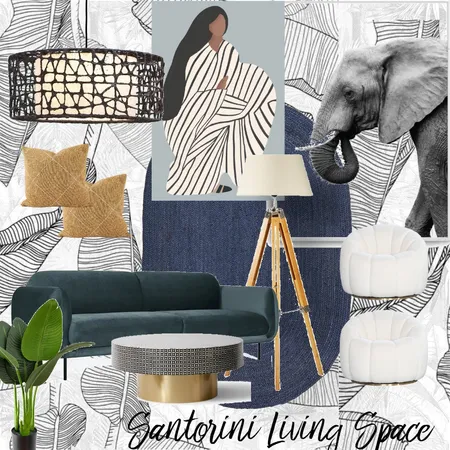 Santorini Living Space Interior Design Mood Board by Designture on Style Sourcebook