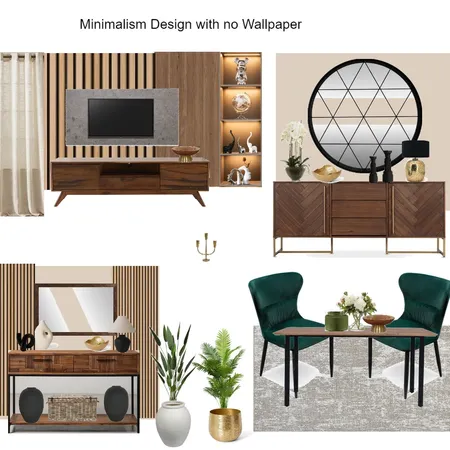 Minimalist Off white Curtains Design Color Scheme with No wallpaper Hanny Interior Design Mood Board by Asma Murekatete on Style Sourcebook