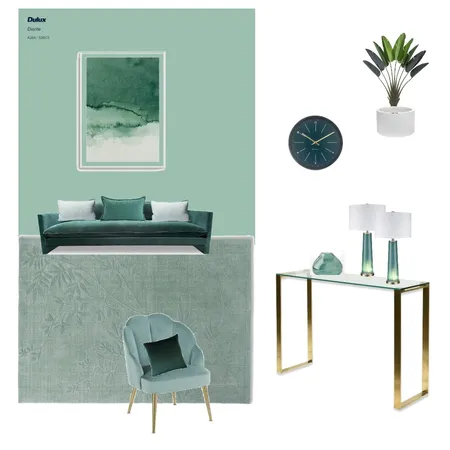 Monochrome Green1 Interior Design Mood Board by olga_shakina@yahoo.com on Style Sourcebook