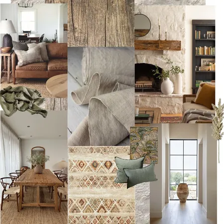 Modern Rustic Interior Design Mood Board by obrzuska on Style Sourcebook