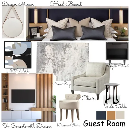 Guest Room Interior Design Mood Board by Oeuvre Designs 2 on Style Sourcebook