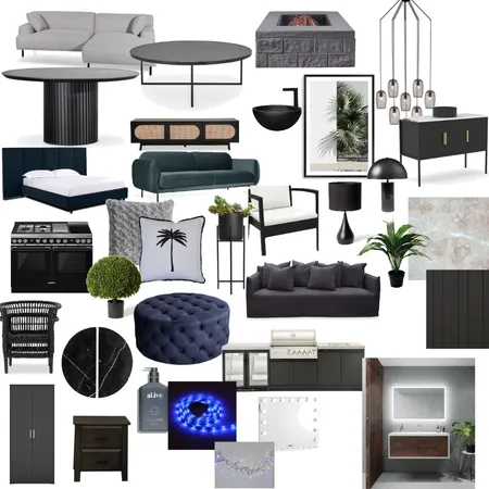 BLACK HOUSE Interior Design Mood Board by ijavo0 on Style Sourcebook