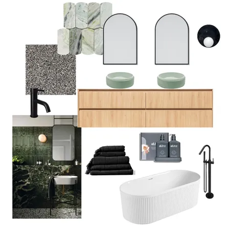 green marble contemporary bathroom Interior Design Mood Board by Suite.Minded on Style Sourcebook