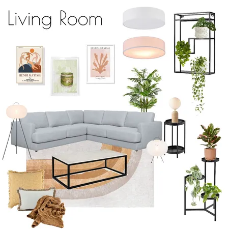 Nick's Apt - Living Room Interior Design Mood Board by Libby Malecki Designs on Style Sourcebook