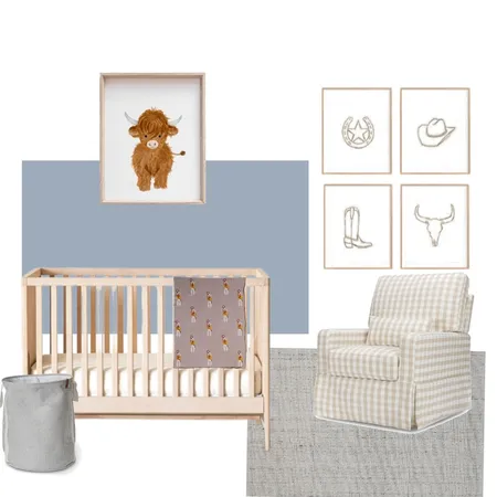 P's Cowboy Nursery Interior Design Mood Board by Lauryn Nelson on Style Sourcebook