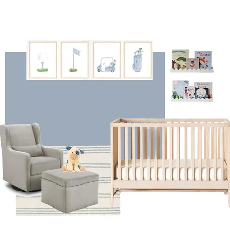 P Golf Nursery Interior Design Mood Board by Lauryn Nelson on Style Sourcebook