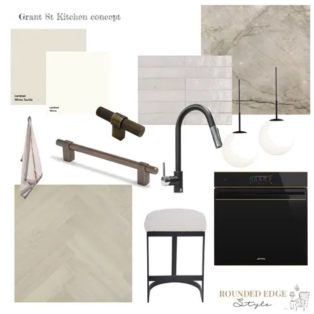 Grant St Kitchen Concept Interior Design Mood Board by roundededgestyle on Style Sourcebook