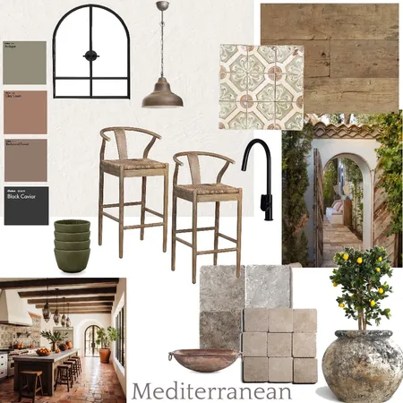 Mediterranean Interior Design Mood Board by Courtney Hazbic Interiors on Style Sourcebook