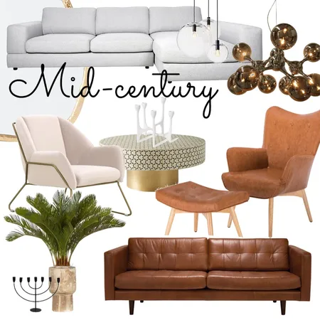 Mid-century Interior Design Mood Board by Yanina Kovalskaya on Style Sourcebook