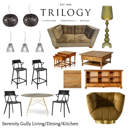 Serenity Gully - Living/Kitchen/Dining Interior Design Mood Board by Katelyn Scanlan on Style Sourcebook