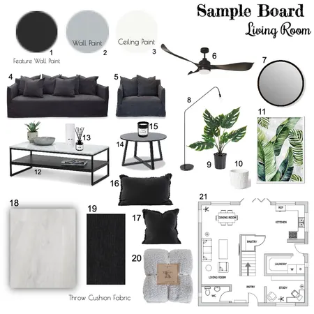 living room sample board Interior Design Mood Board by skylerjade on Style Sourcebook