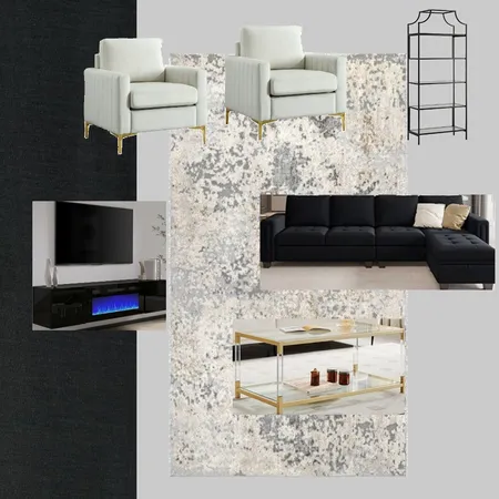 Black and Gold Interior Design Mood Board by ROSSKN on Style Sourcebook