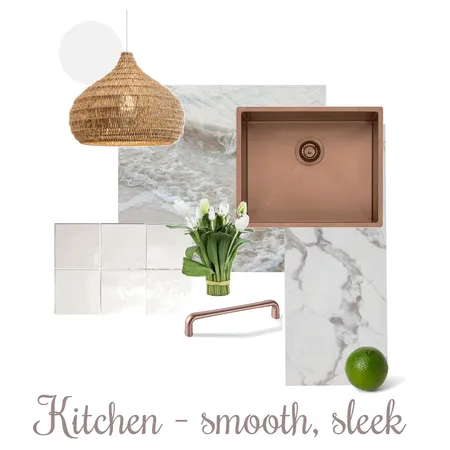 White kitchen with rose gold and rattan accents mood board Interior Design Mood Board by Jo Steel on Style Sourcebook